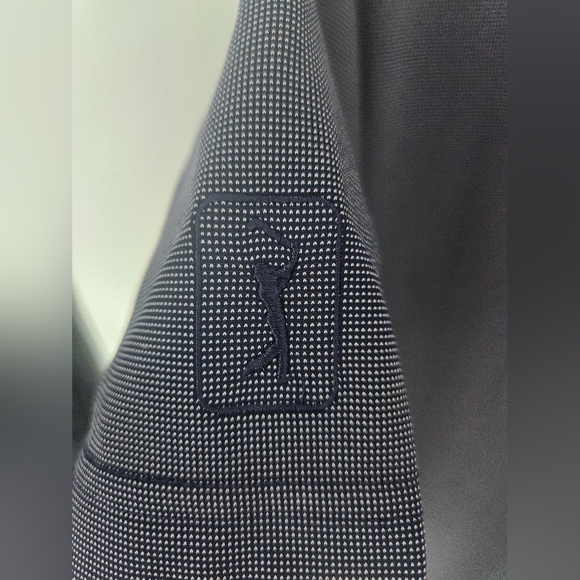 PGA TOUR men's polo shirt, blueish/purple size Medium - Picture 3 of 7